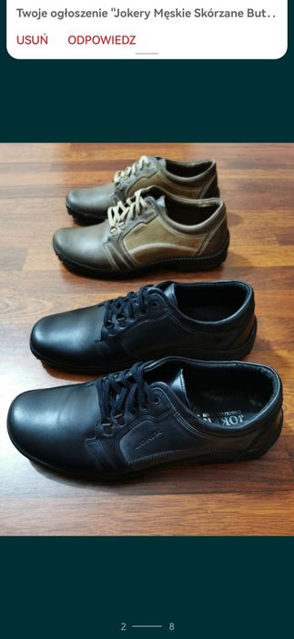 Joker Skórzane Buty Męskie Lekkie Wygodne