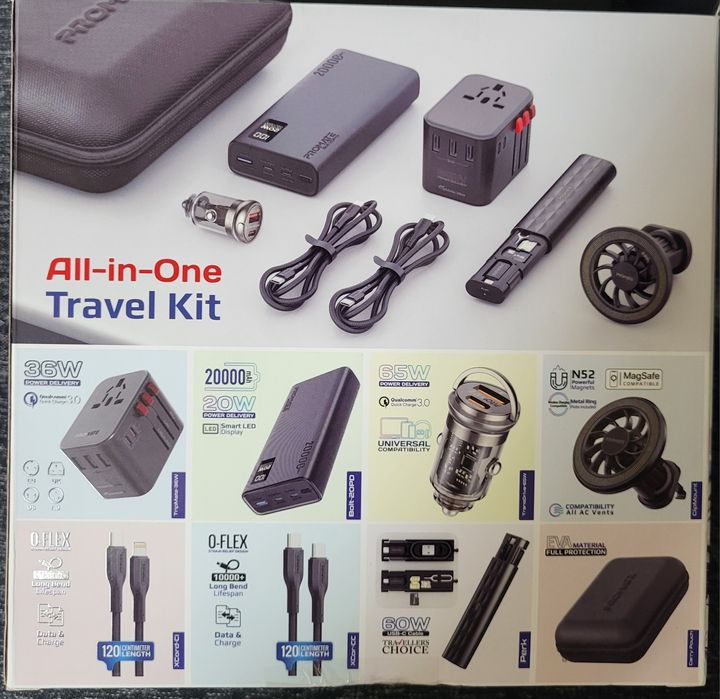 Kit de Viagem - Powerbank e muito mais!