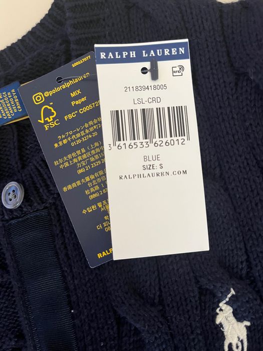 Кардиган Polo ralph lauren, S, оригінал. новий