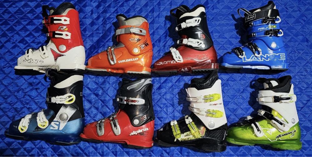 Детские горнолыжные ботинки б/у Salomon, Atomic, Rossignol, Head