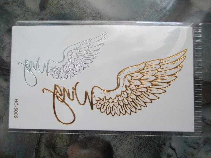 Временные татуировки флэш тату металлик flash tattoo