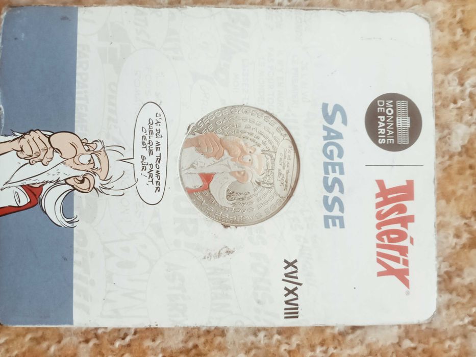 Moeda prata  série Asterix França 2022