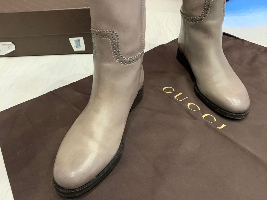 Сапоги Gucci оригинал Италия кожа 36 размер
