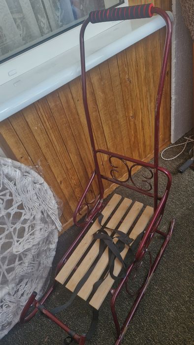 Дитячі санки з батьківською ручкою