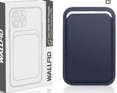 Skórzany Portfel Mag-safe  kompatybilny z iPhone .etui na karty magnes