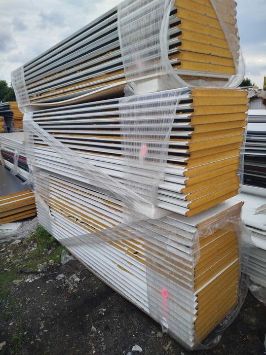 Płyta warstwowa 40mm II gat NOWA biała,srebrna,czarna,grafitowa  6-13m