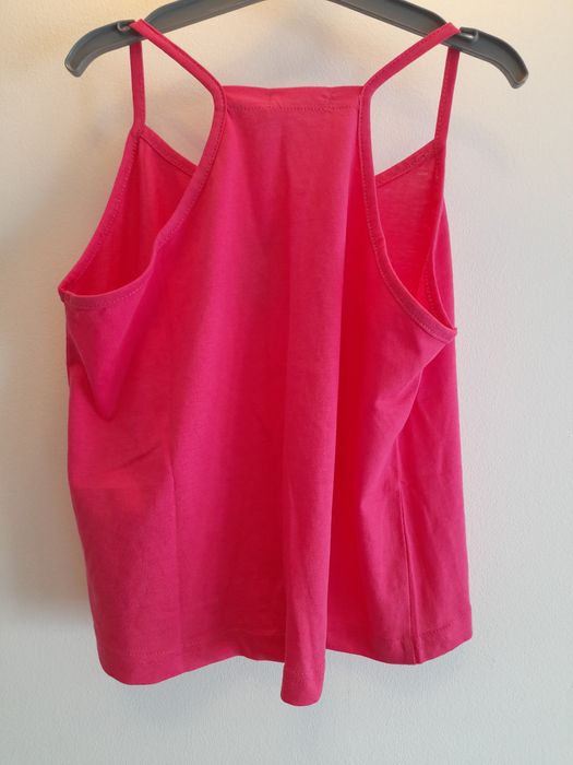 Top rosa com unicornio brilhante estampado a frente (tamanho 11/12)