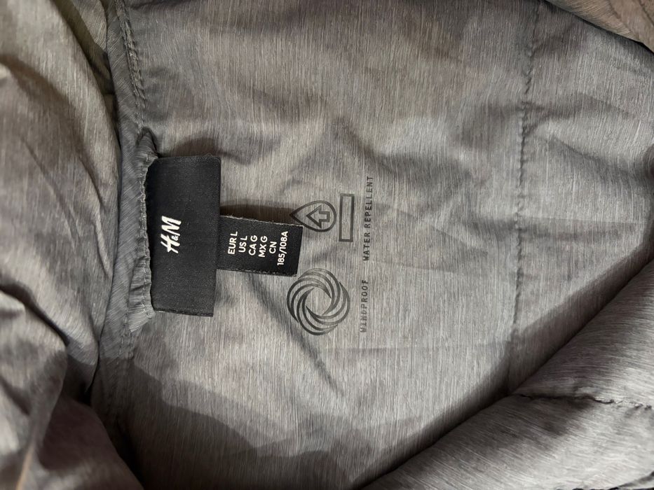 Kurtka męska H&M pikowana szara rozmiar L