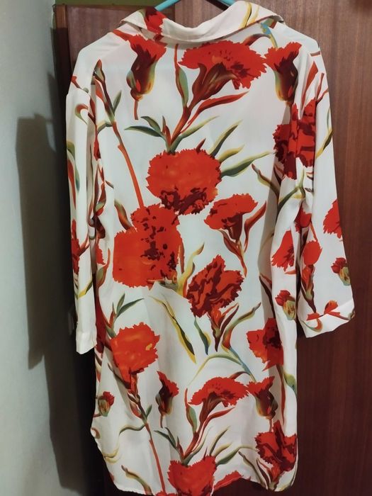 Túnica/vestido florida como nova