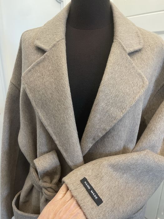 ROBERTO CAVALLI piękny płaszcz wiązany w talii, NOWY