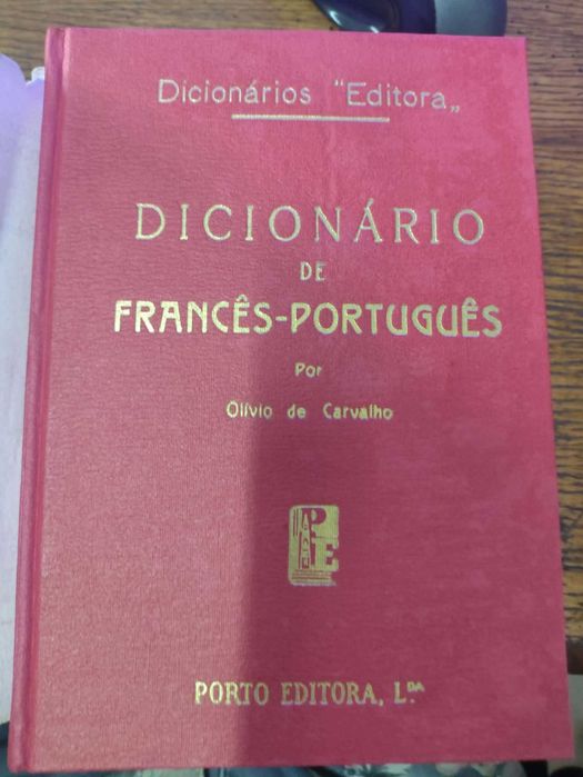 Dicionário de Francês-Português publicado pela Porto Editora anos 70
