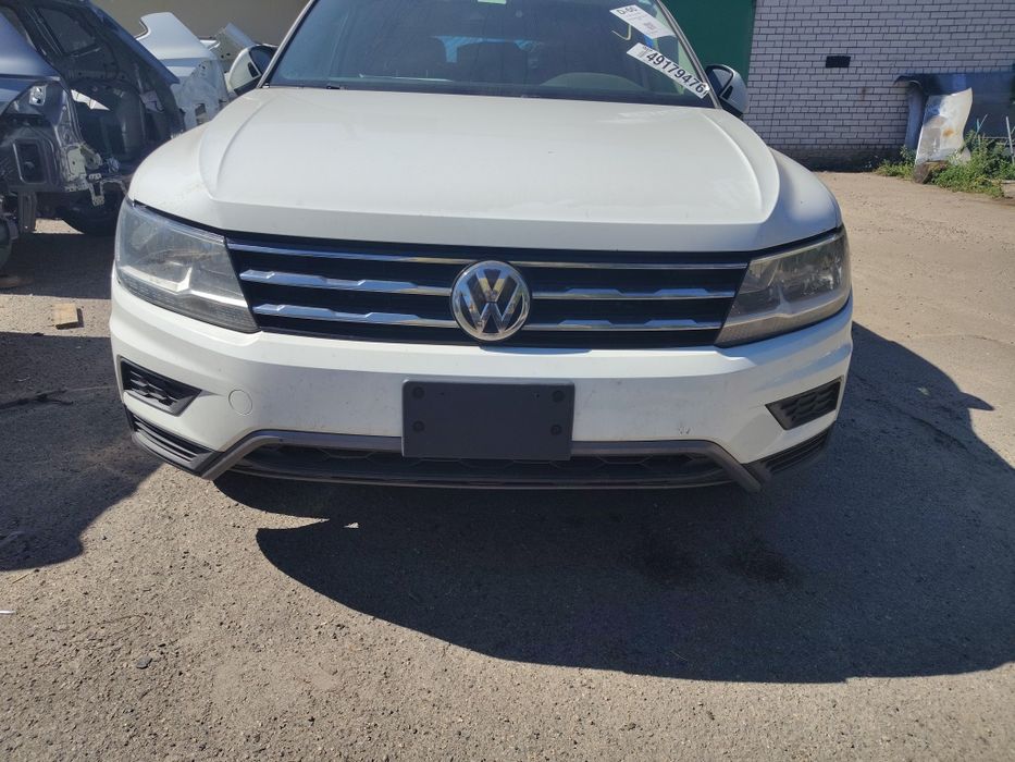 Передній бампер в зборі, решітка радіаторів, емблема vw tiguan тігуан тигуан 2 2018 allspace розборка, шрот / Передний бампер в сборе решетка эмблема