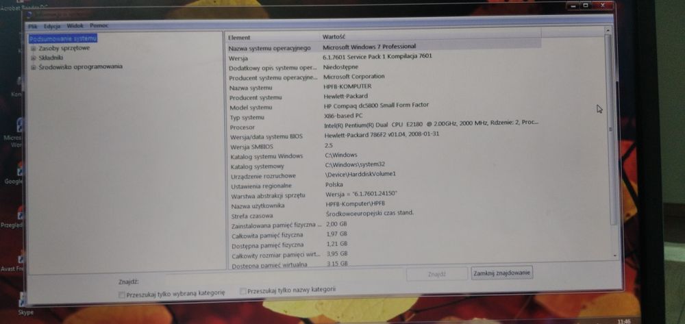 Komputer plus monitor