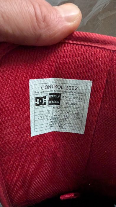 Nowe Buty Snowboardowe DC Control 2022 – Dual BOA – Rozmiar 44 (28,5 c