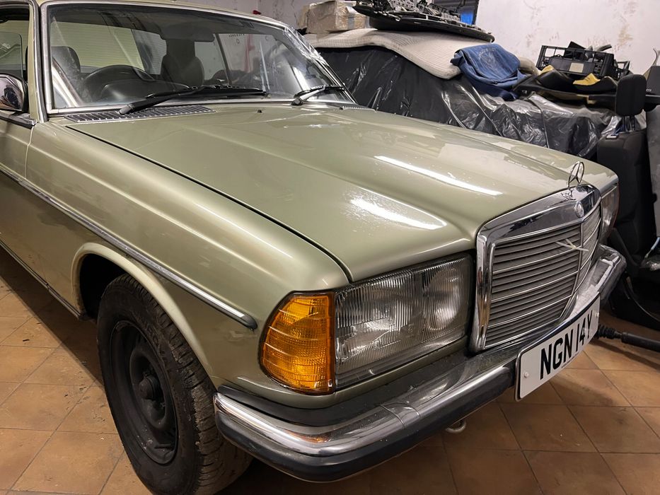 mercedes 123 coupe 1983 błotnik prawy zderzak maska gril lampy