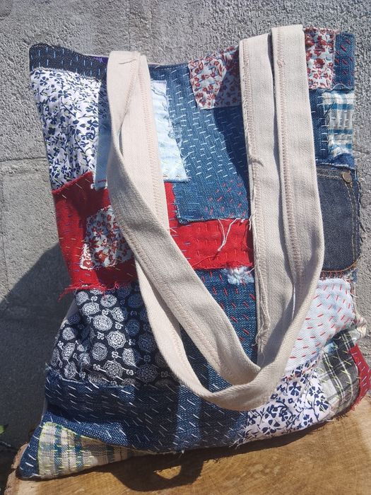 Сумка-шоппер ручной работы