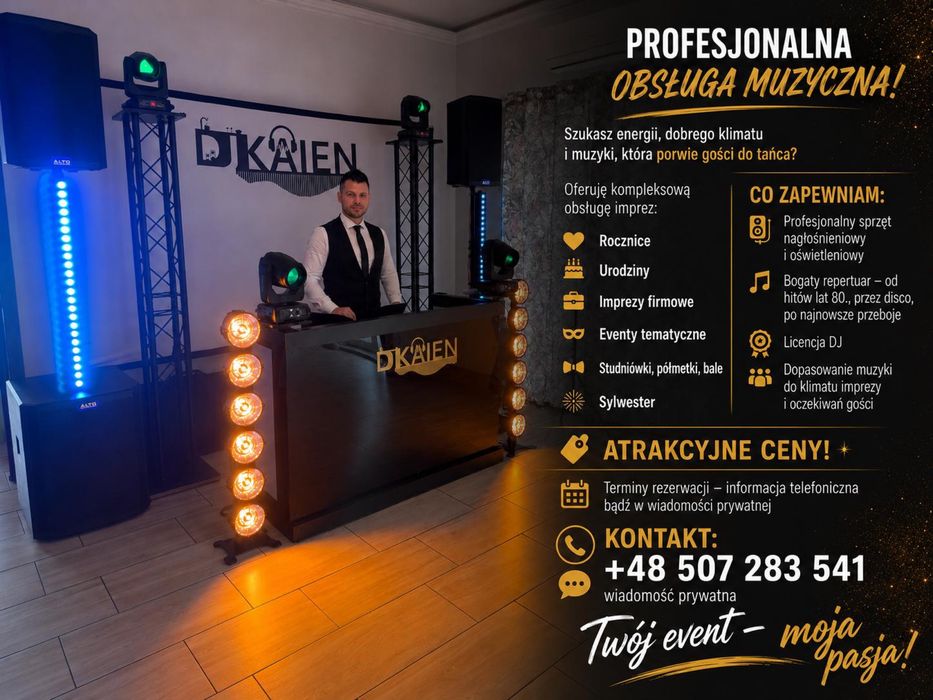 DJ - profesjonalna obsługa imprez