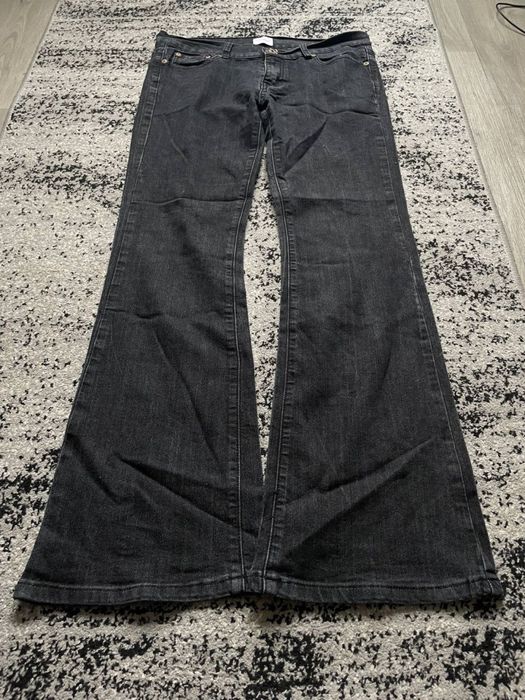 клеш,bootcut,flared black jeans archive