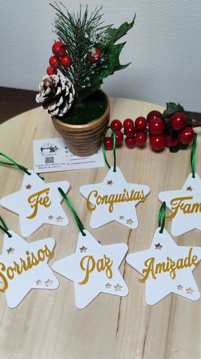 Estrelas de Natal personalizadas