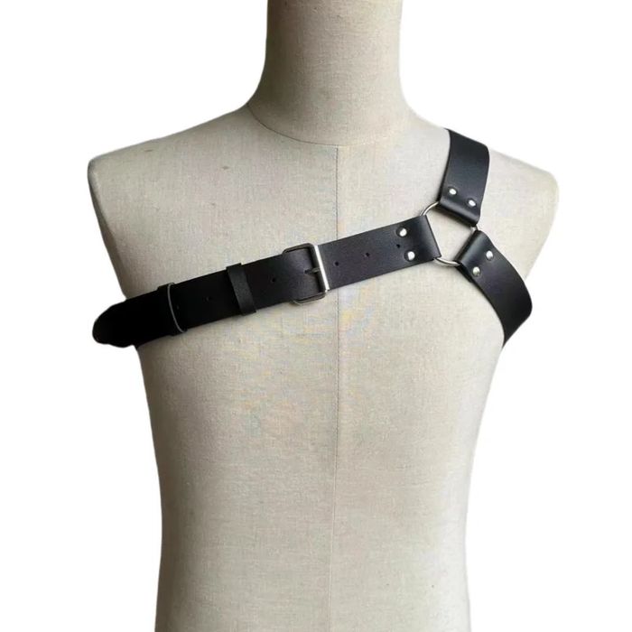 Męski harness skórzana uprząż na ramię