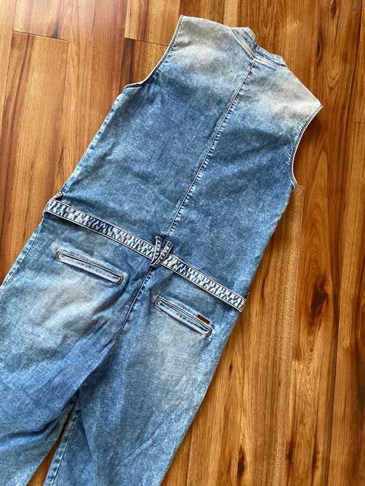 Kombinezon ogrodniczki jeans marmurek acid wash big star 40 42