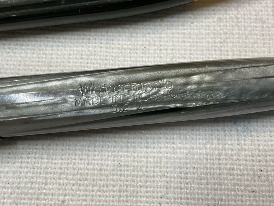 Conjunto caneta tinteiro e lapiseira Waterman modelo 512.V antiga