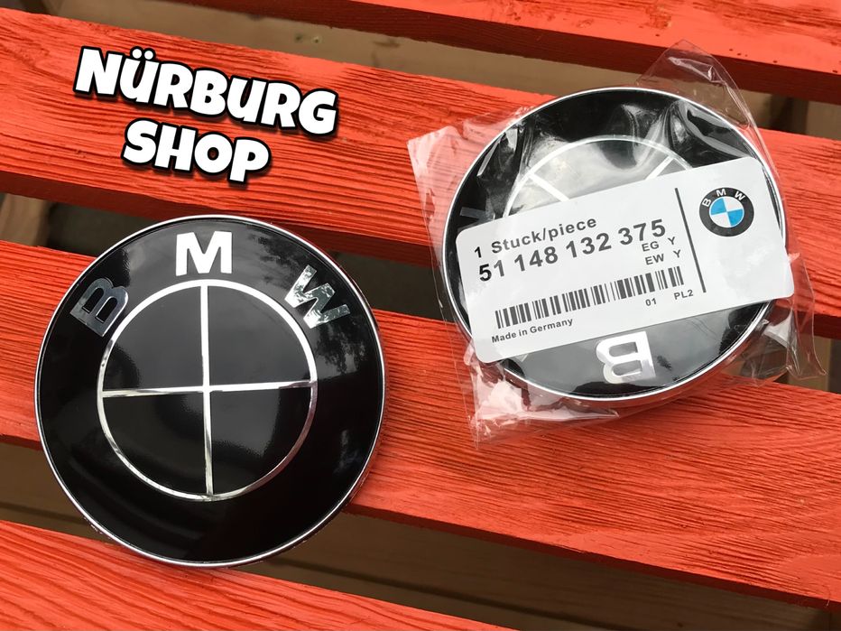 Черная эмблема BMW на капот / багажник значок логотип E39 E46 E60 E90