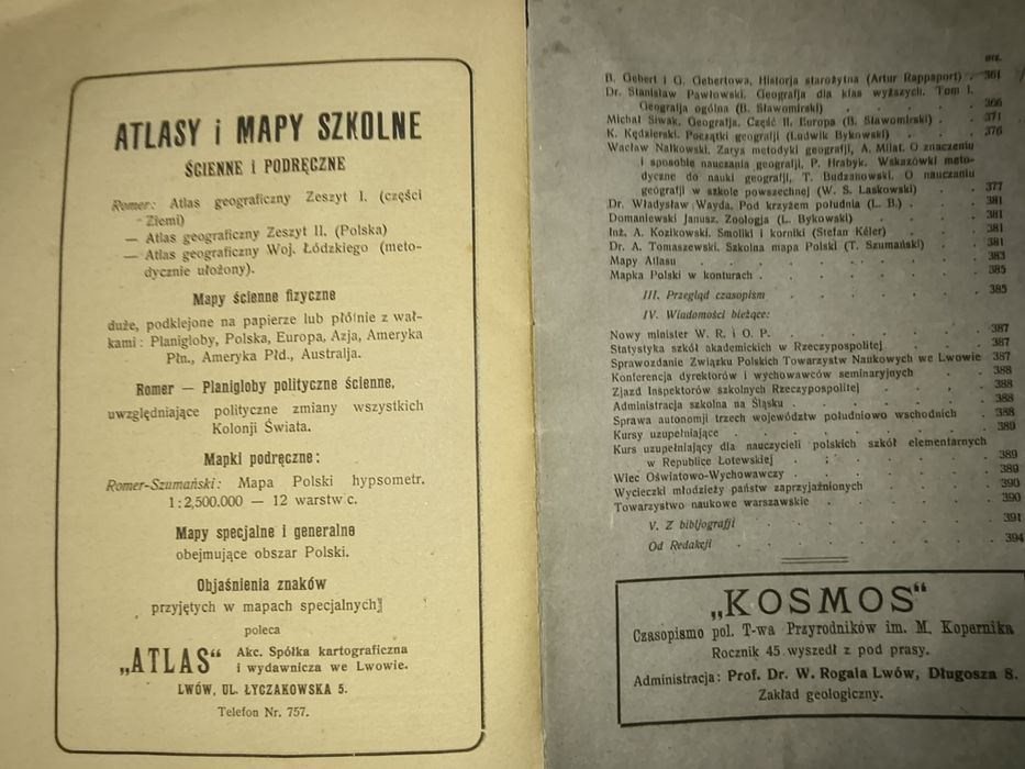 "Muzeum" 1922 r. - edukacja