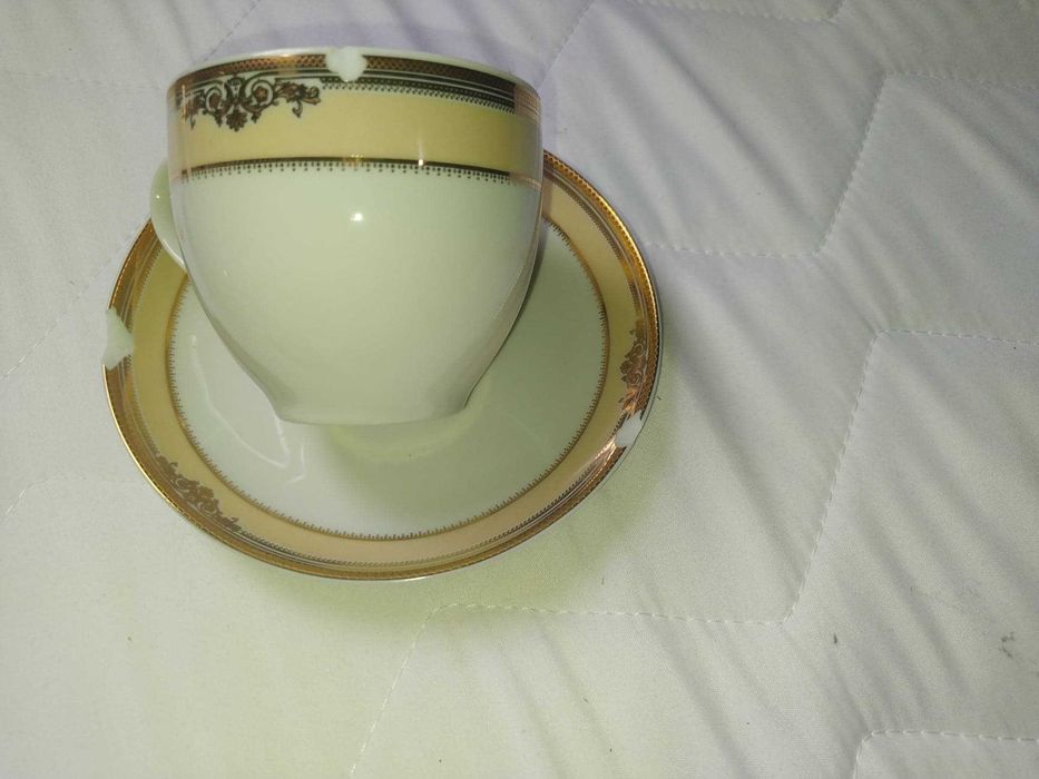 Zestaw kawowy Porcelana Wałbrzych A.D. 1845 Złocony
