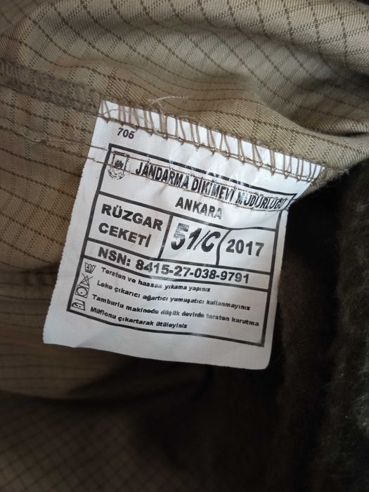 Parka da farda militar de combate paraquedistas Exército Turco M2008