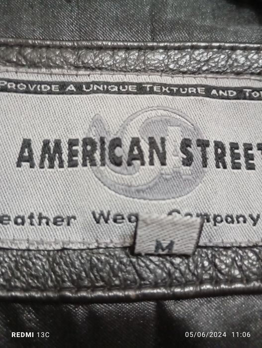 Blusão preto em pele M