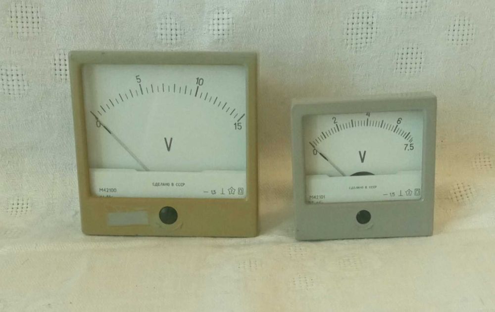 Амперметри, вольтметри, вимірювальні головки