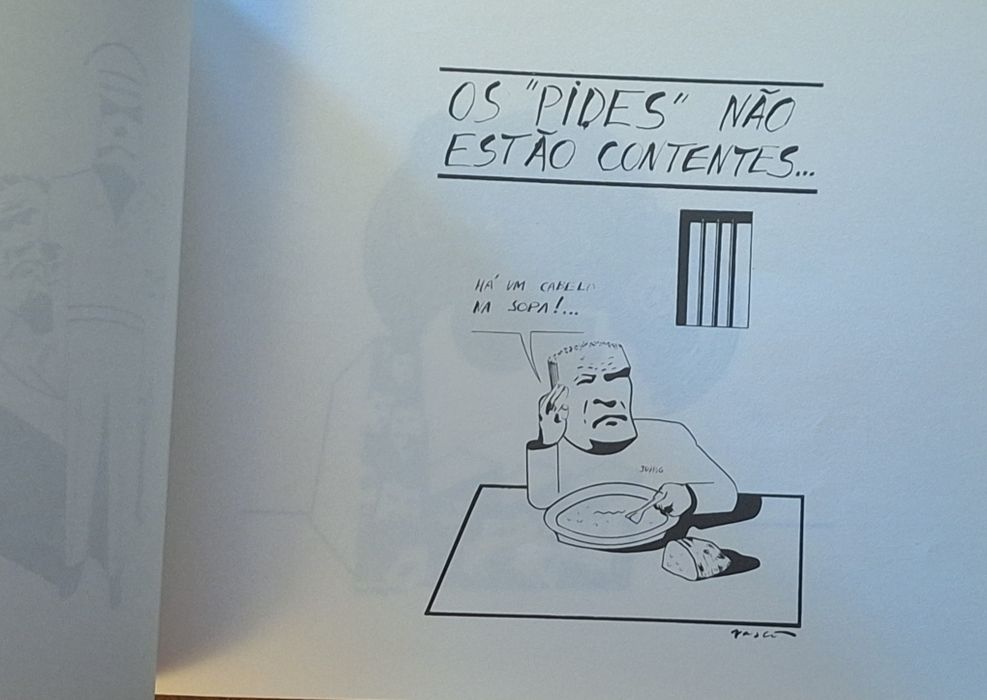 Livro desenhos satíricos políticos 1974