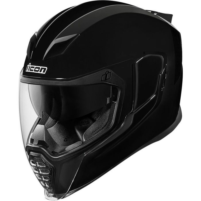 capacetes icon airflite gloss solidsairflite gloss solids black