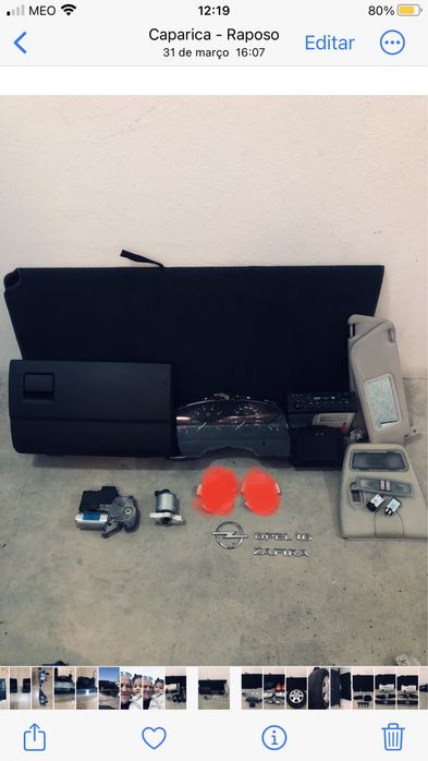 Peças Opel zafira / 2002