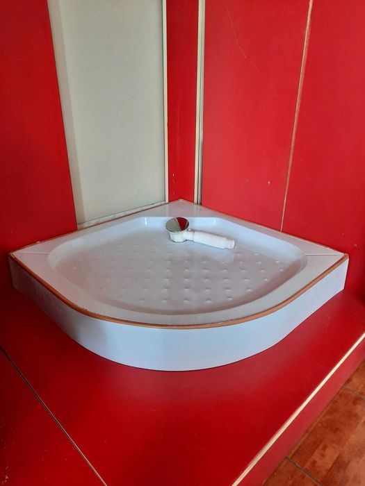 Душовий піддон півкруглий низький 80х80, 90х90см