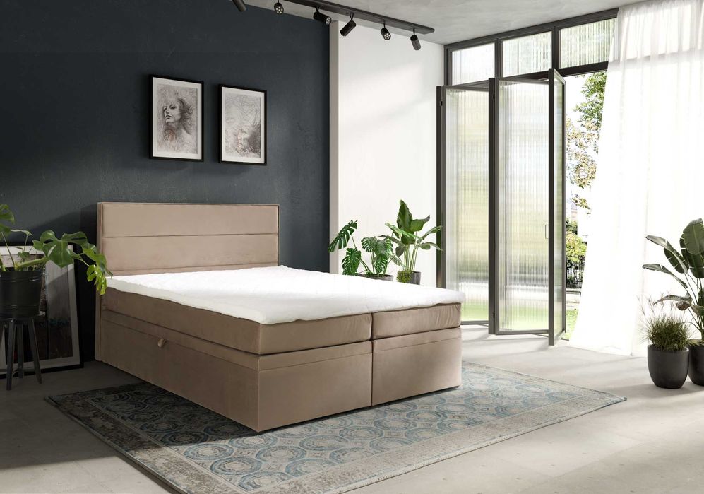 Łóżko kontynentalne z pojemnikiem, promocja !