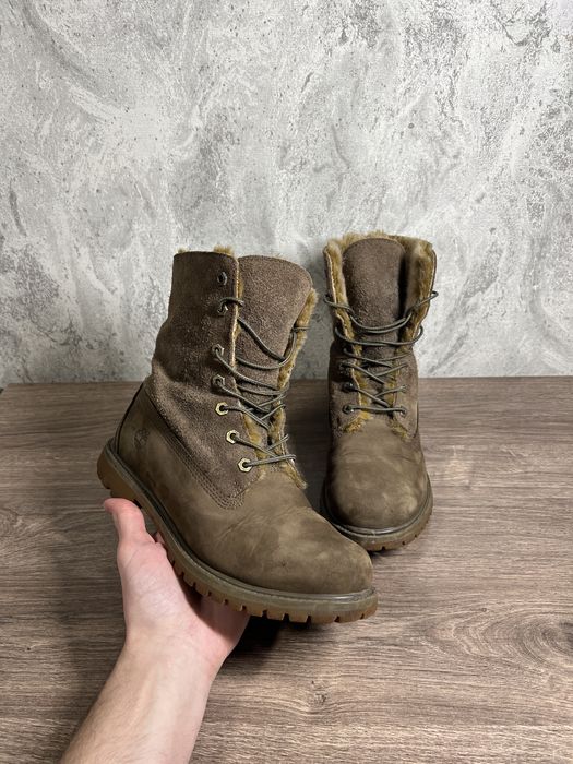 Timbarland Fur Boots Зимові Ботинки на Хутрі Теплі Боти
