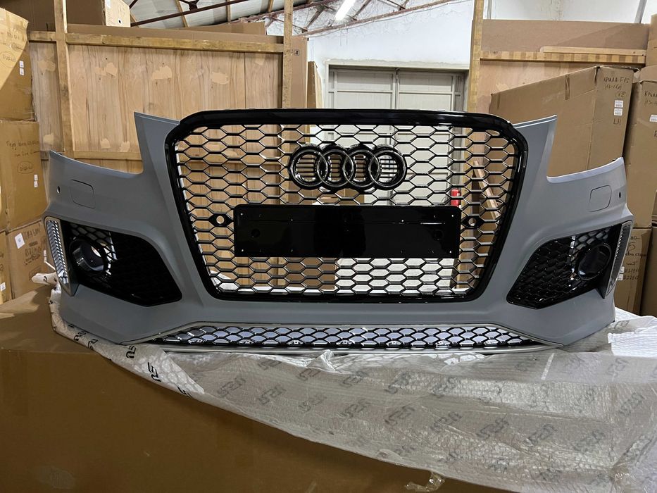 бампер audi q5 12-16 8r стиль rs Решетка ауди ку5 под туманки