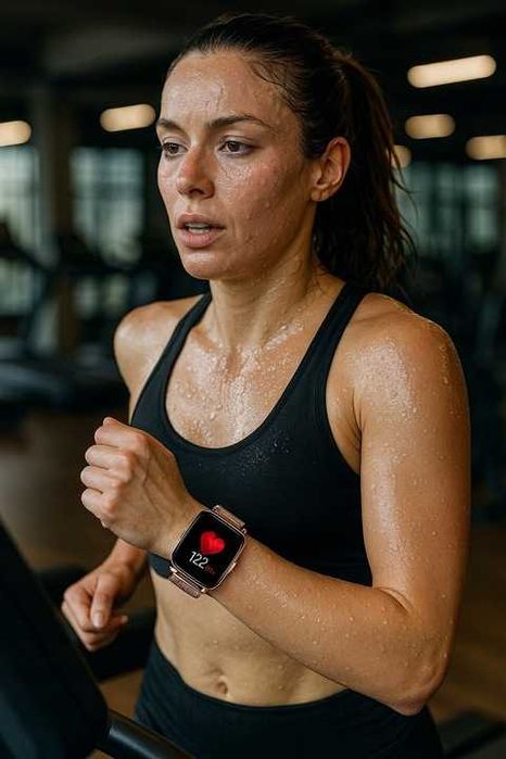 DLA KOBIET Dziewczyn Smartwatch dwie opaski różowy i złoty Prezent PL