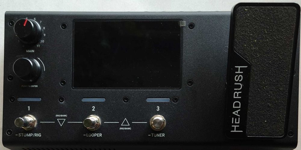 Pedaleira de guit eléctrica Headrush MX5, Ecrãn Touch