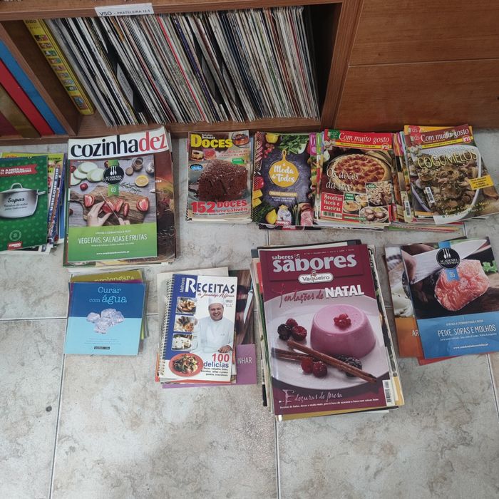 Revistas culinária e receitas +- 100 unidades - REF coz 1