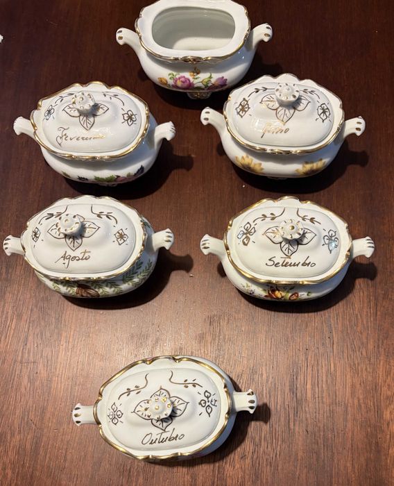 Lote 6 Mini Terrinas Porcelana AT Gondomar