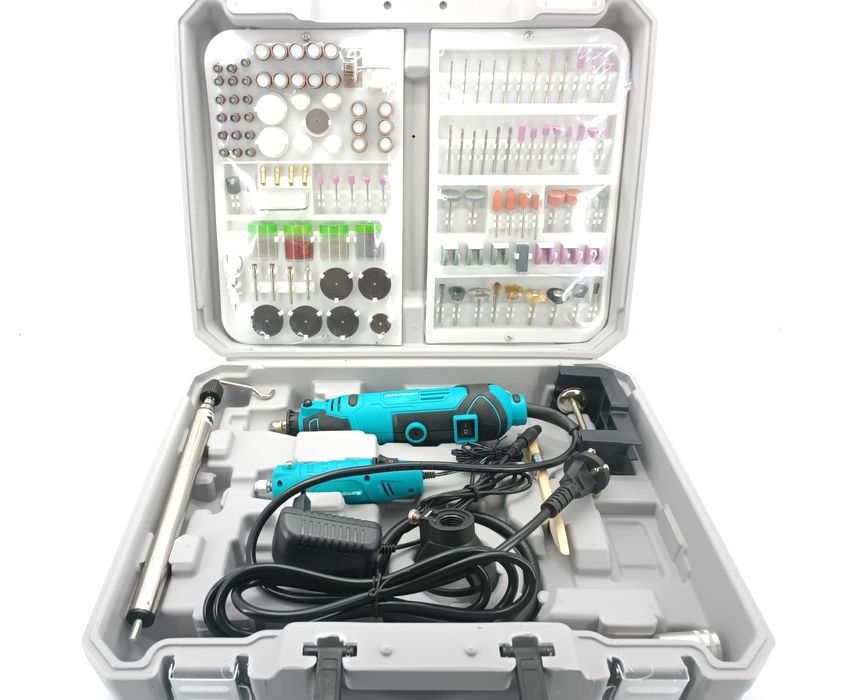 Гравер Grand МГ-670К/12V (2в1, 236 насадок, міні гравер 12V; 670W)