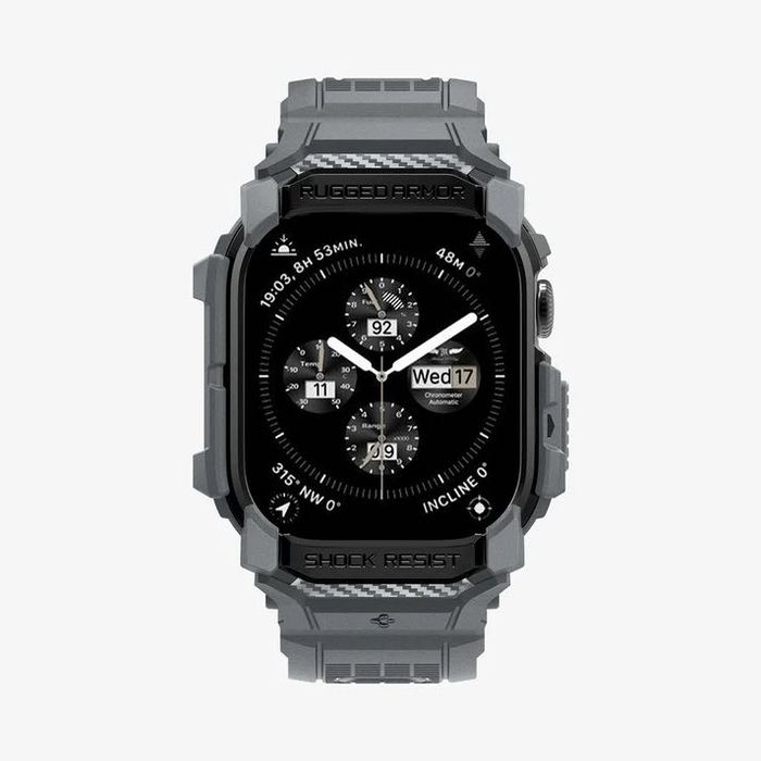 Чехол ремешок Spigen Rugged Armor Pro для Apple Watch 46 Series 11/10
