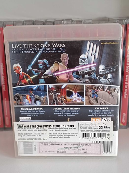 PS3 Jogos Terminator Salvation e Star Wars Clone Wars Republic Heroes