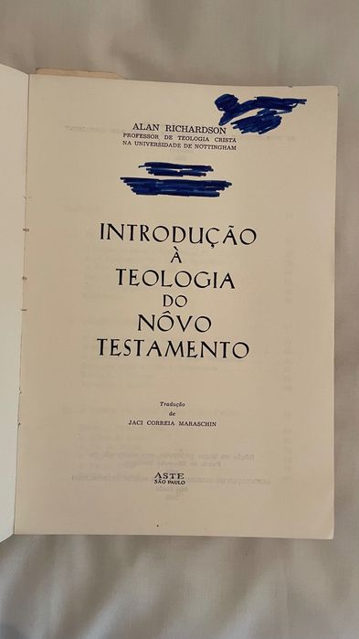 Livro Introdução À Teologia do Nôvo Testamento