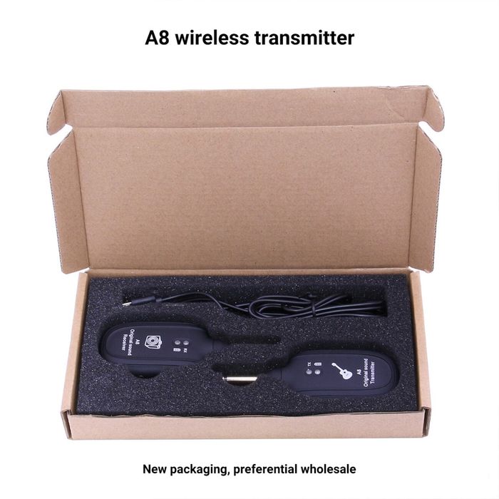 Transmissor e recetor sem fios para instrumentos musicais