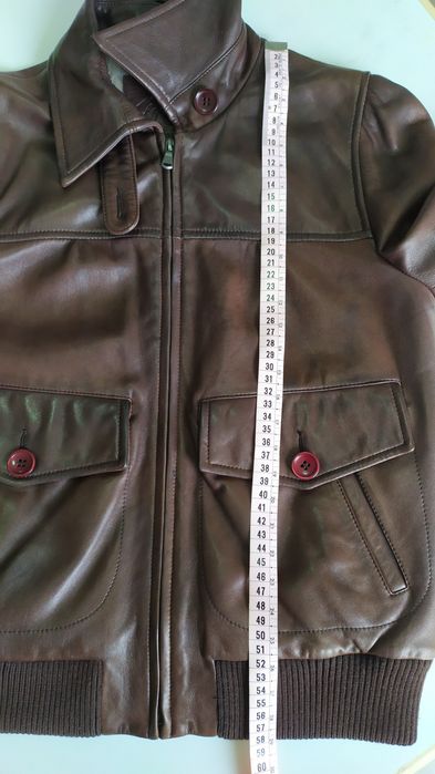 Casaco bomber mulher, couro/pele genuína- Tam. 40