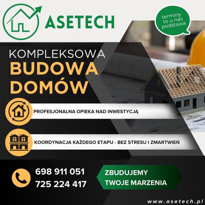 Kompleksowa budowa domu w stanie surowym